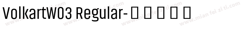 VolkartW03 Regular字体转换